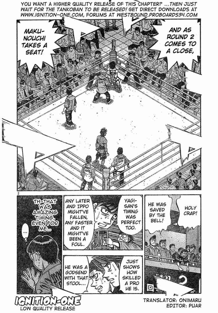 Hajime no Ippo - Chapter 735 Page 2